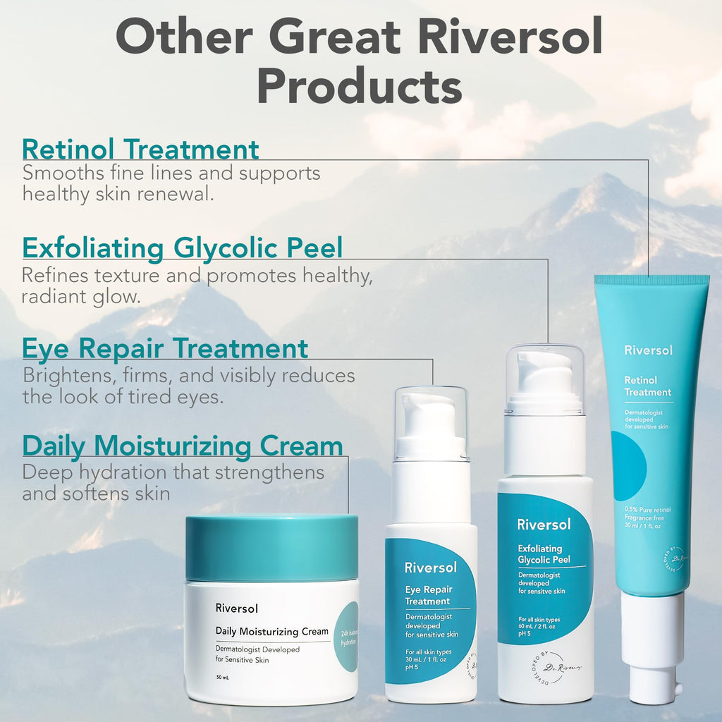 Riversol Vitamin C Anti-Aging Serum for Sensitive Skin | Gentle Brightening & Softens Fine Lines