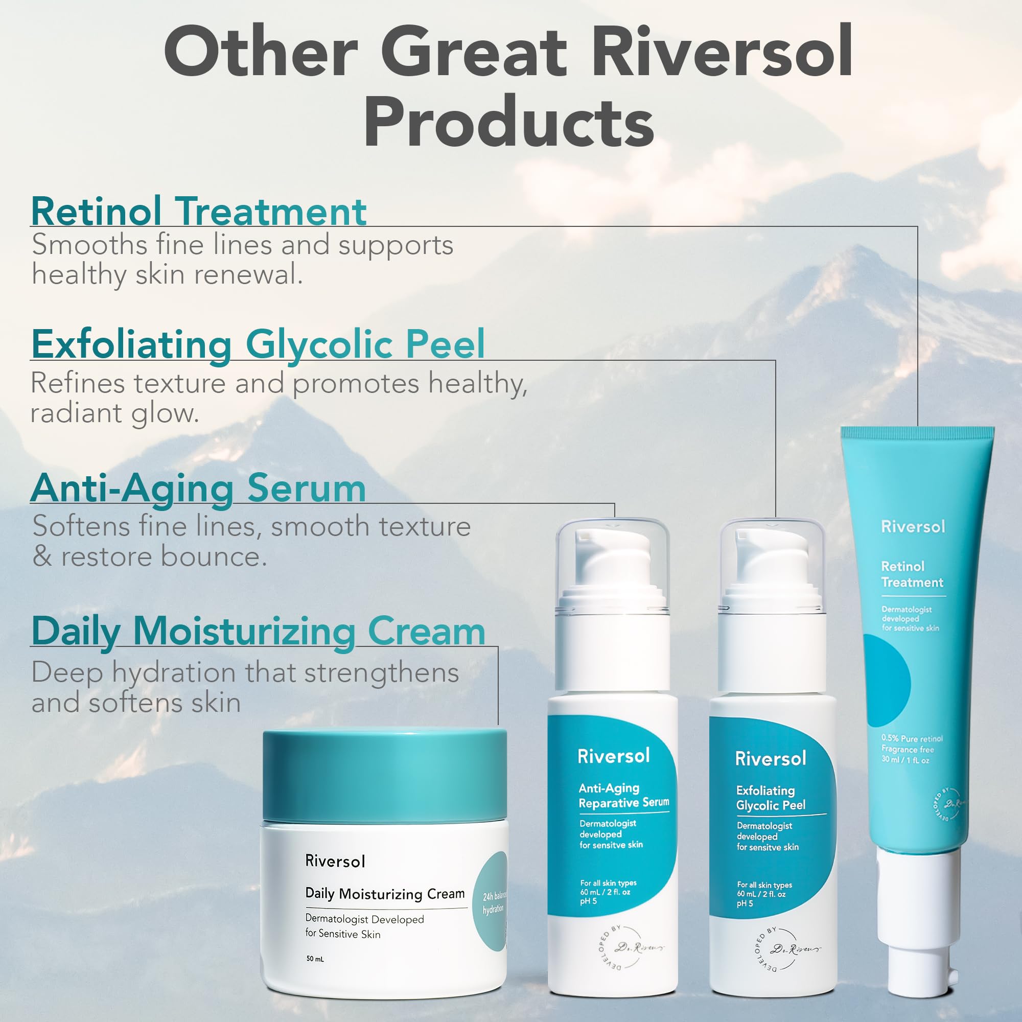 Riversol Peptide Eye Cream | Brightening Eye Repair for Dark Circles & Puffiness | Sensitive Skin