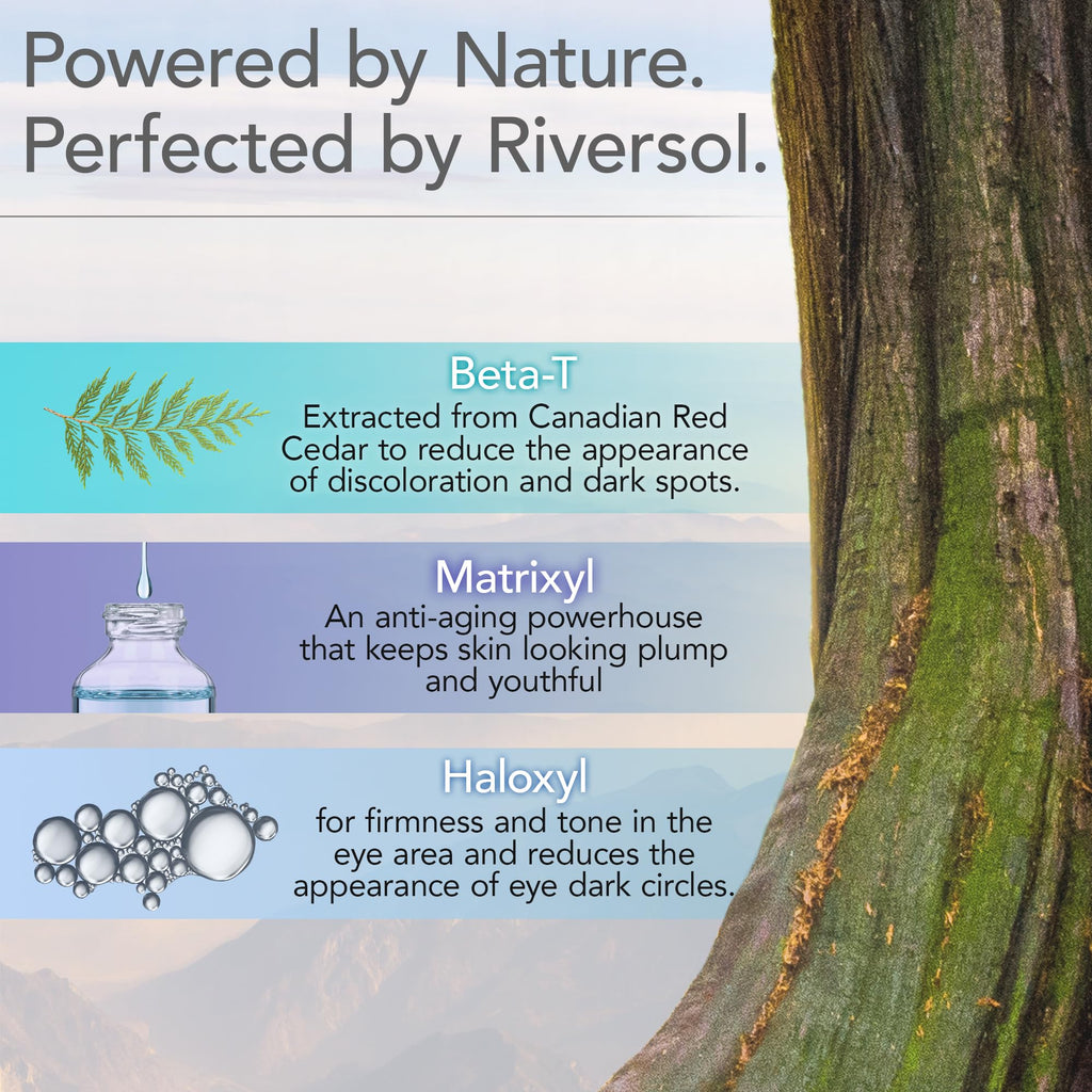 Riversol Peptide Eye Cream | Brightening Eye Repair for Dark Circles & Puffiness | Sensitive Skin