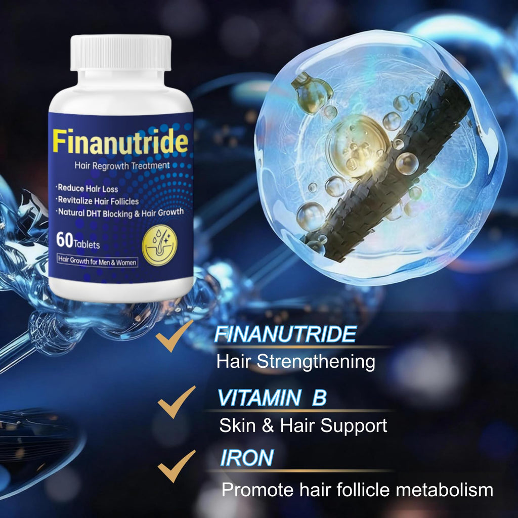 Rivocoda Fihnasteride — Advanced Hair Growth Support with Natural DHT Blocker (60 Tablets)