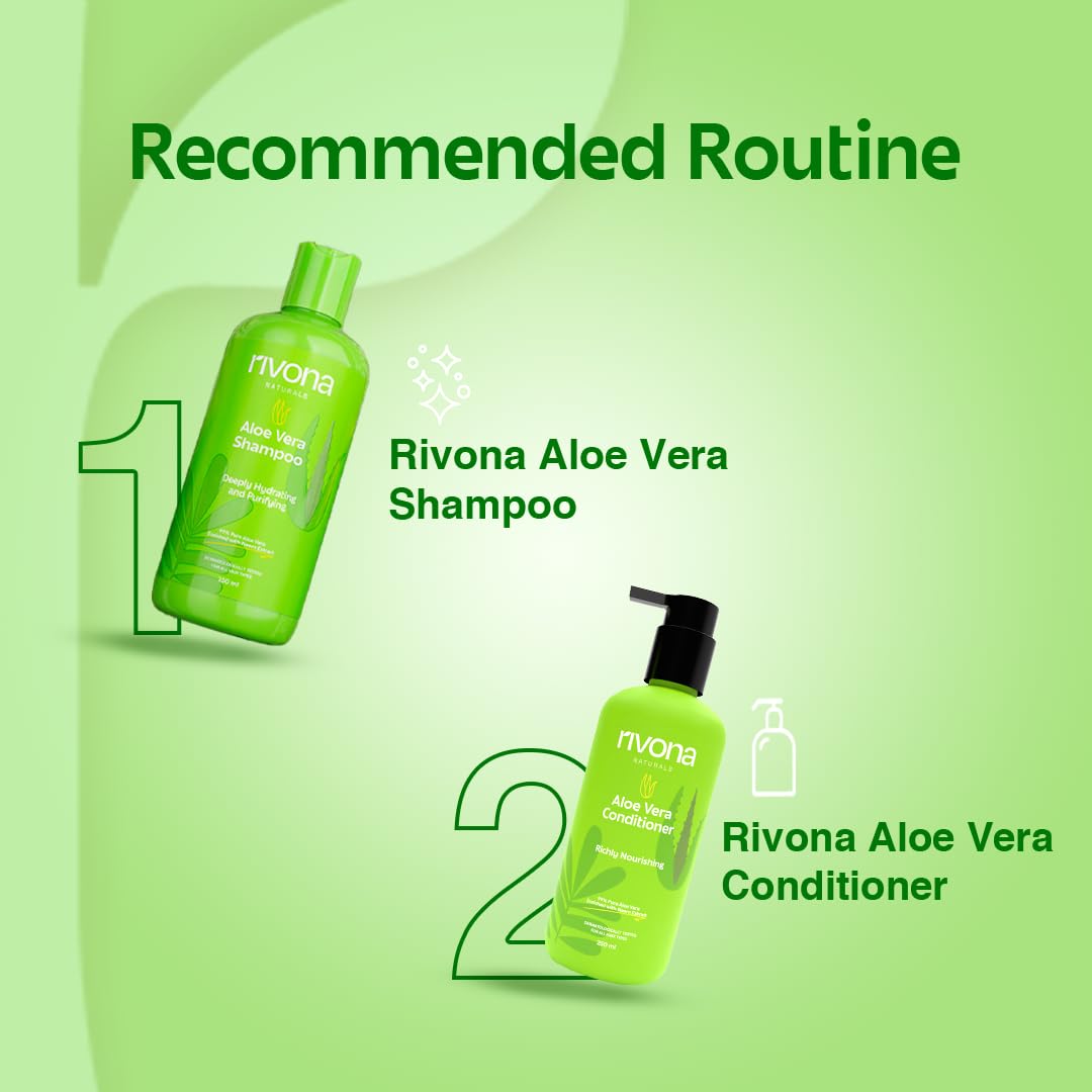 RIVONA NATURALS Aloe Vera Conditioner with Neem & Avocado Butter – Deep Hydration for Dry Hair