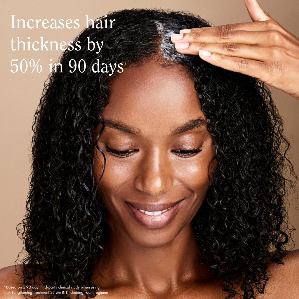 Rizos Curls Thickening Foam – 2-in-1 Treatment + Styler for Root Volume & Hair Thickness (4.2 oz)