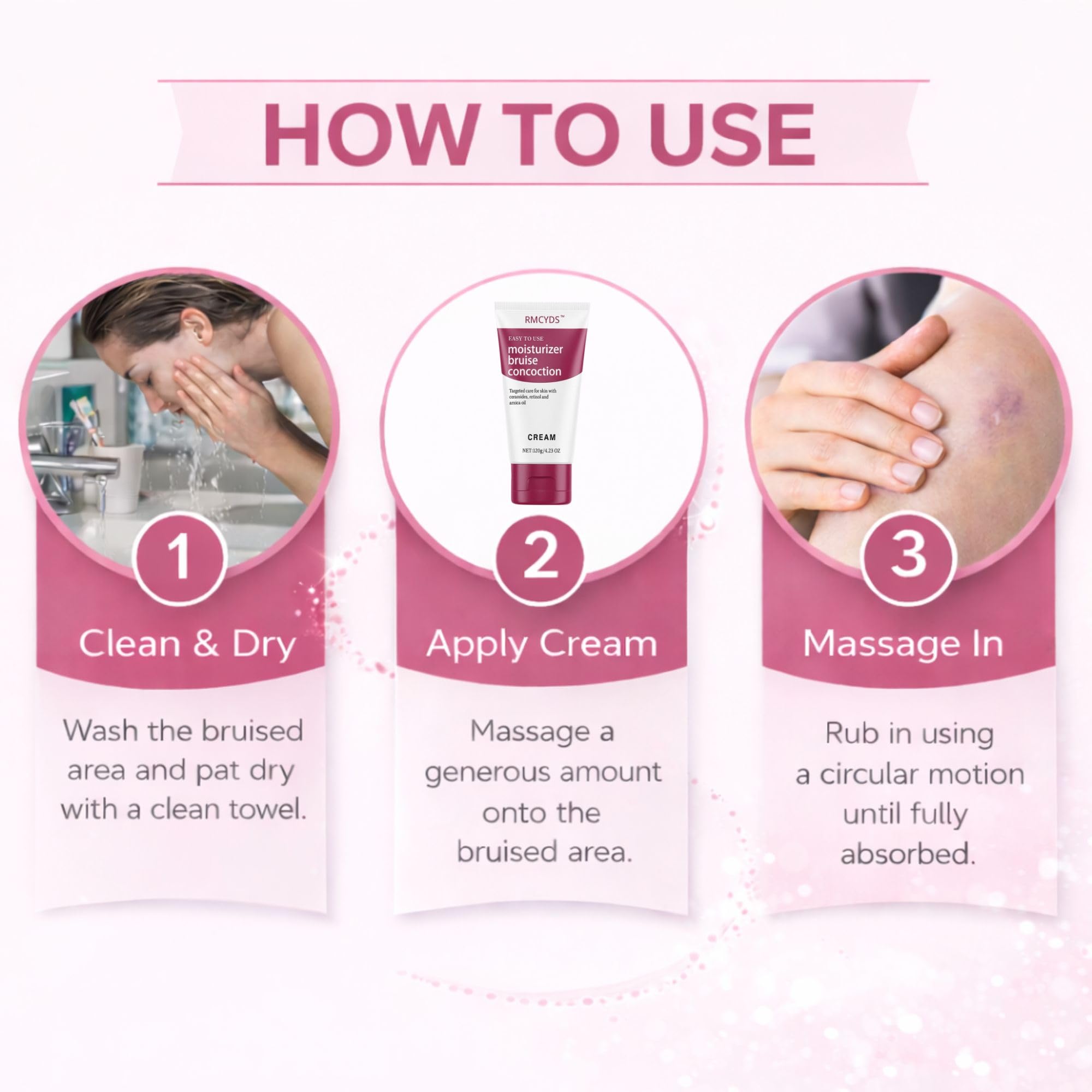 RMCYDS Bruise Cream – Moisturizing & Firming for Arms, Legs & Hands | 4.23 oz