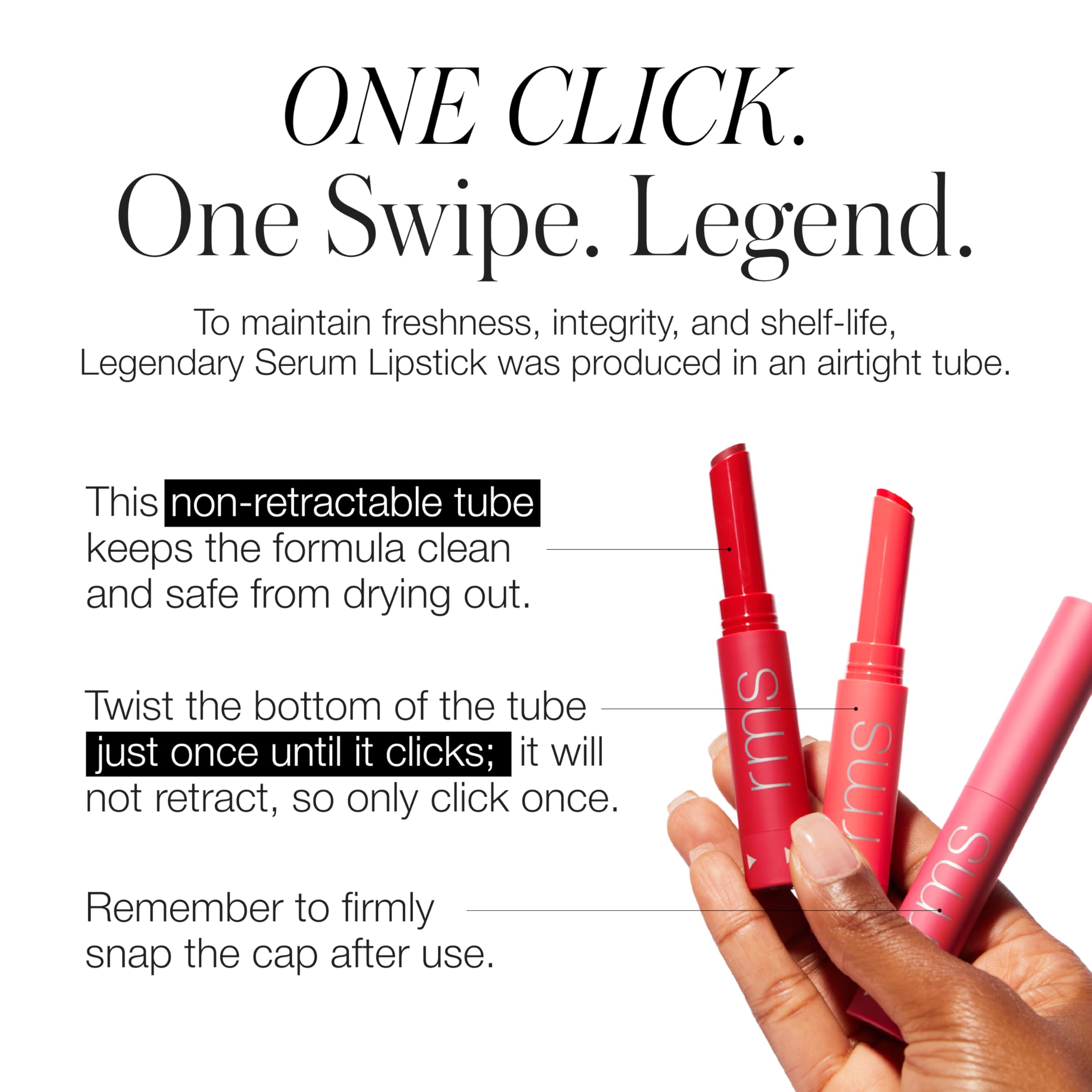 RMS Beauty Legendary Serum Lipstick The Nudes – Hydrating Nude Lipstick