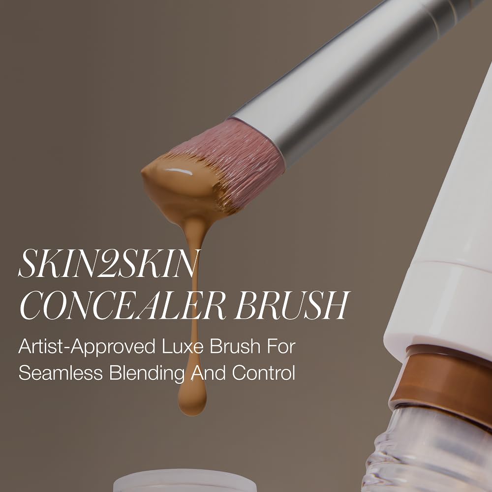 RMS Beauty Skin2Skin Vegan Makeup Brush – Flawless Blending for Foundation, Concealer & More
