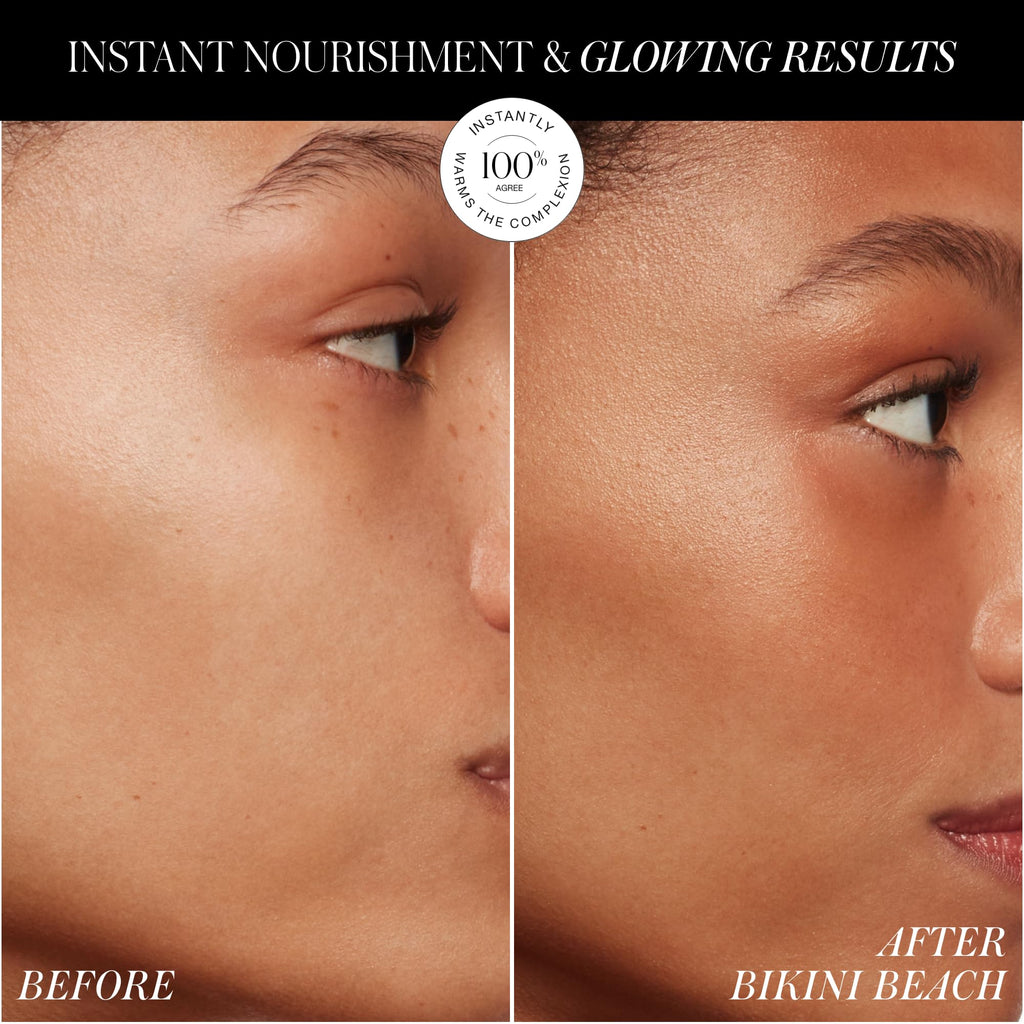RMS Beauty Redimension Hydra-Bronzer Cream Bronzer & Highlighter — Hydrating Gel-to-Powder, Medium Shade