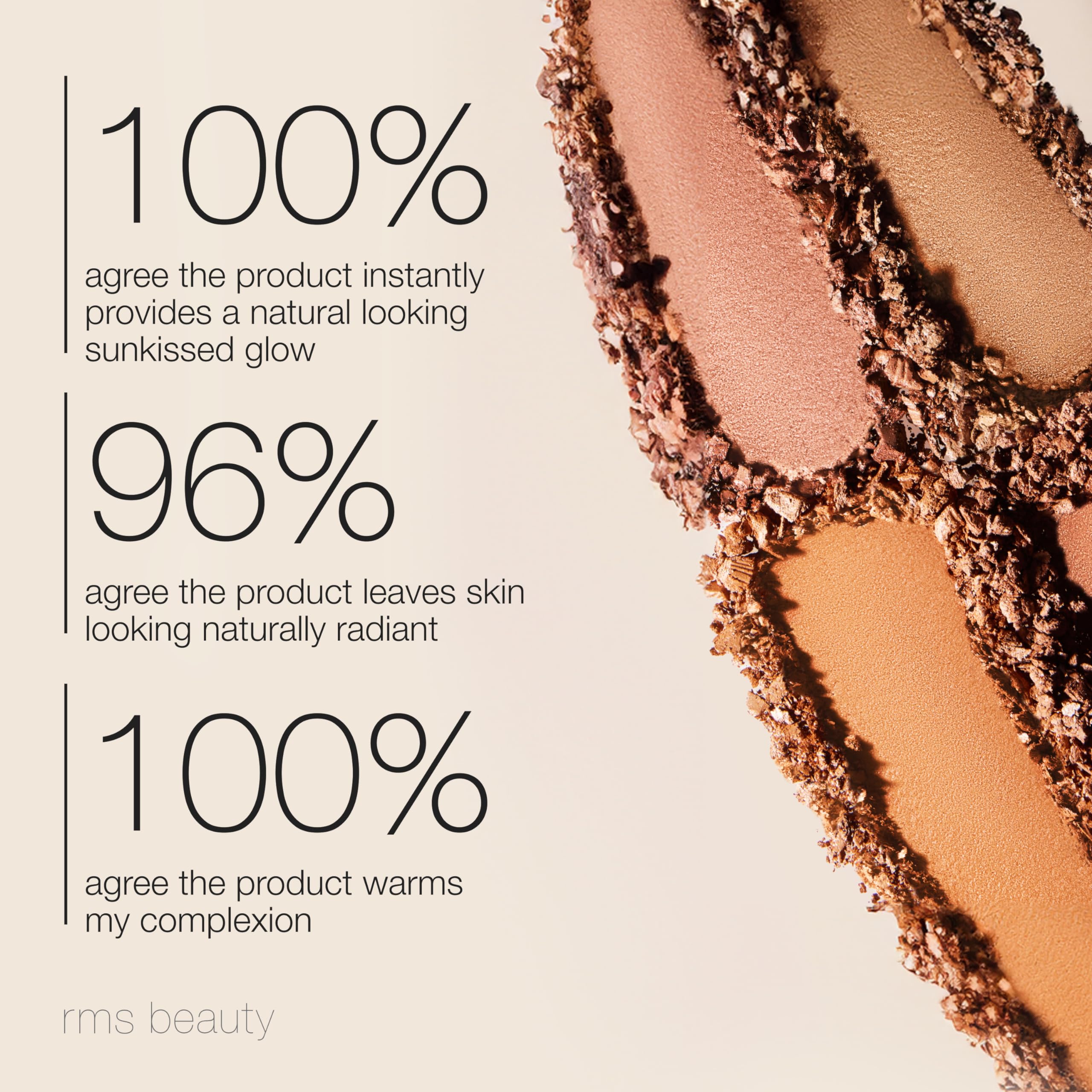 RMS Beauty Redimension Hydra-Bronzer Cream Bronzer & Highlighter — Hydrating Gel-to-Powder, Medium Shade