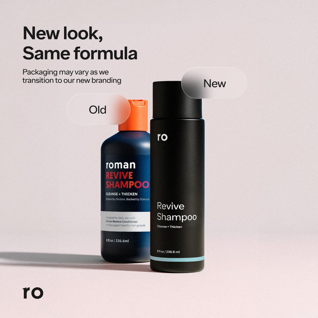 Ro Men's Revive Shampoo — Exfoliate, Clarify & Cleanse for Fuller-Looking Hair