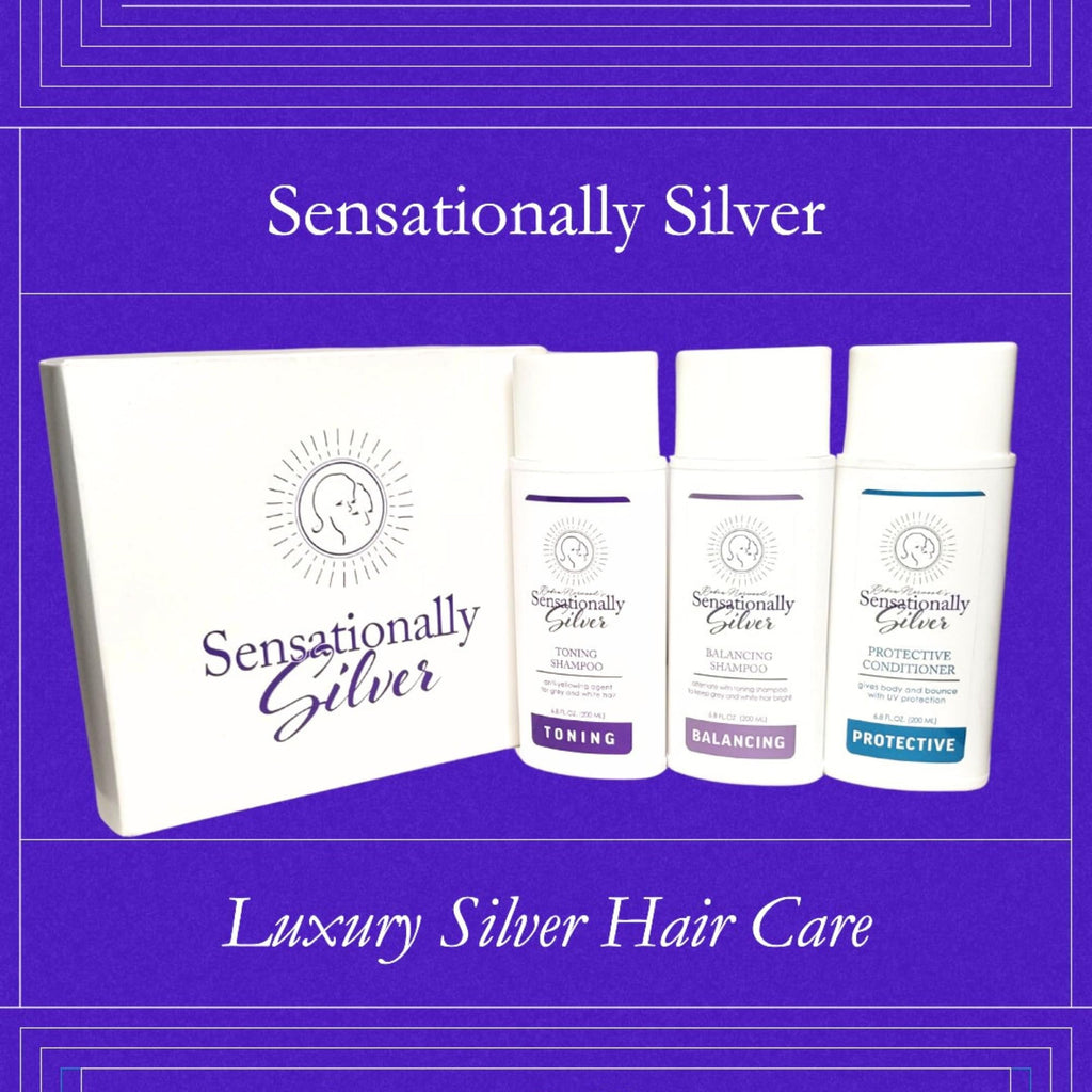 Robin Norwood's Sensationally Silver Balancing Shampoo – Grey & White Hair, Gentle, Prevents Over-Toning | 6.8 oz