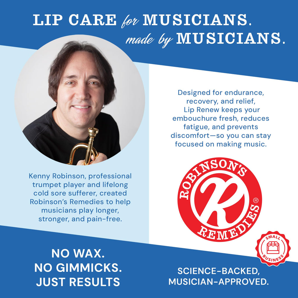 Robinson's Remedies Lip Renew Endurance Cream for Wind Musicians – 7.5 ml