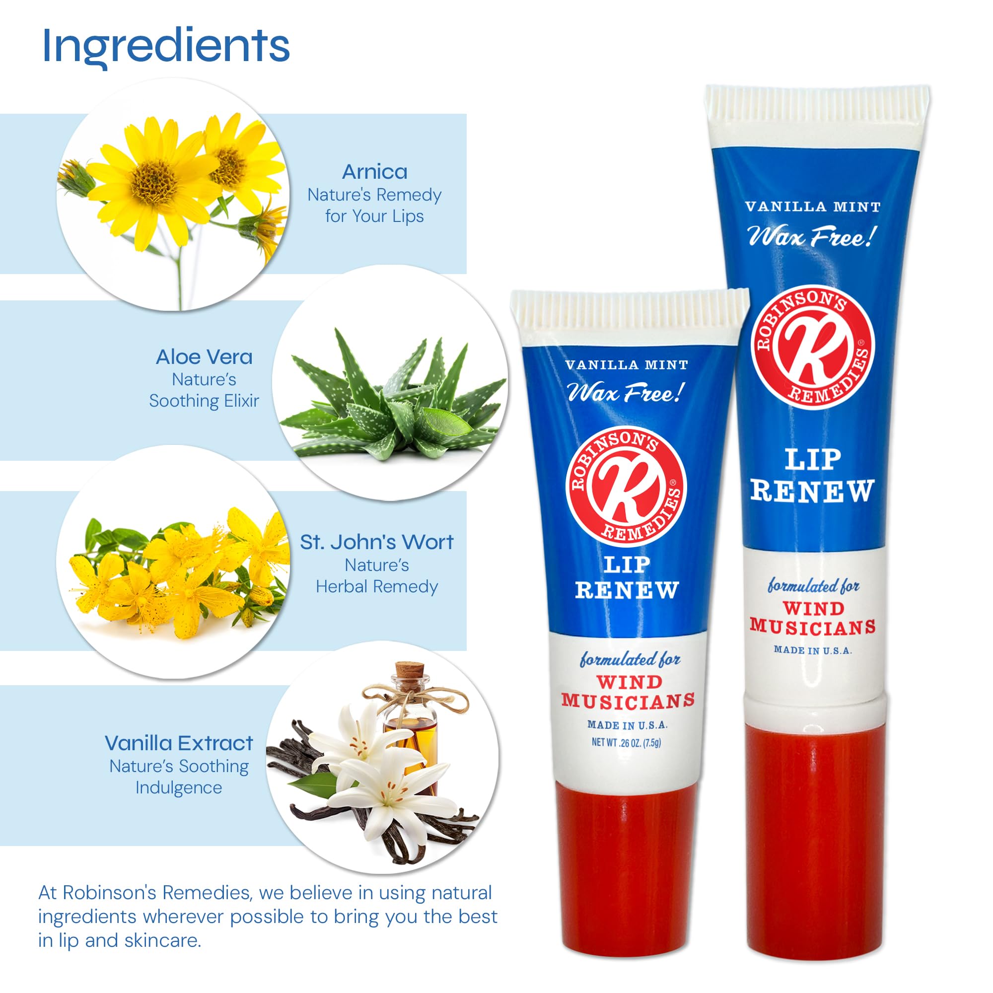 Robinson's Remedies Lip Renew Endurance Cream for Wind Musicians – 7.5 ml
