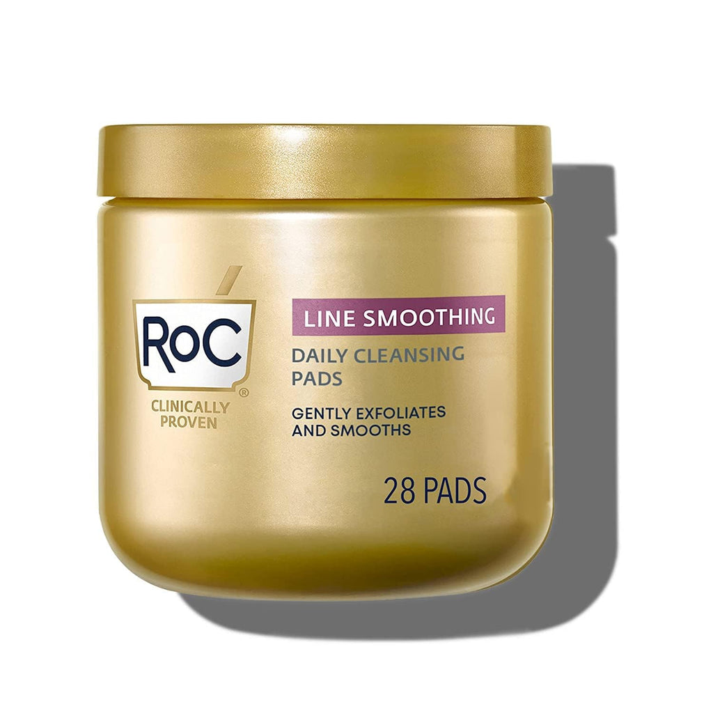 RoC Daily Resurfacing Disks – Exfoliating Pads, Hypoallergenic & Oil-Free (28 ct)