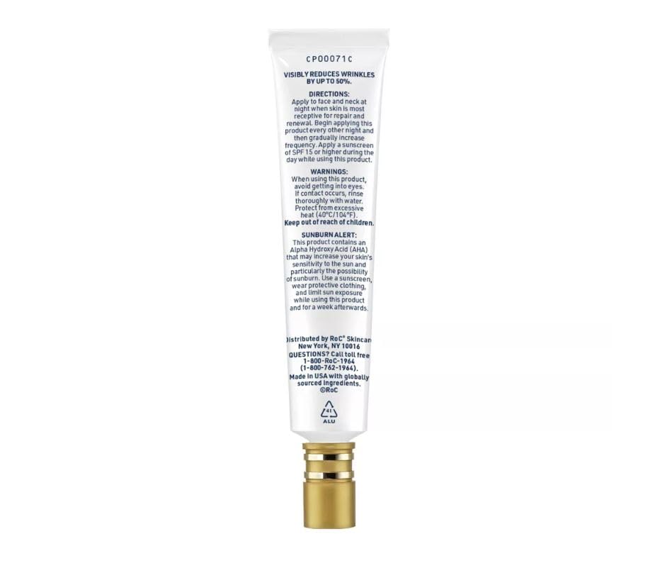 RoC Retinol Correxion Deep Wrinkle Night Cream 1 oz – Overnight Renewal & Hydration