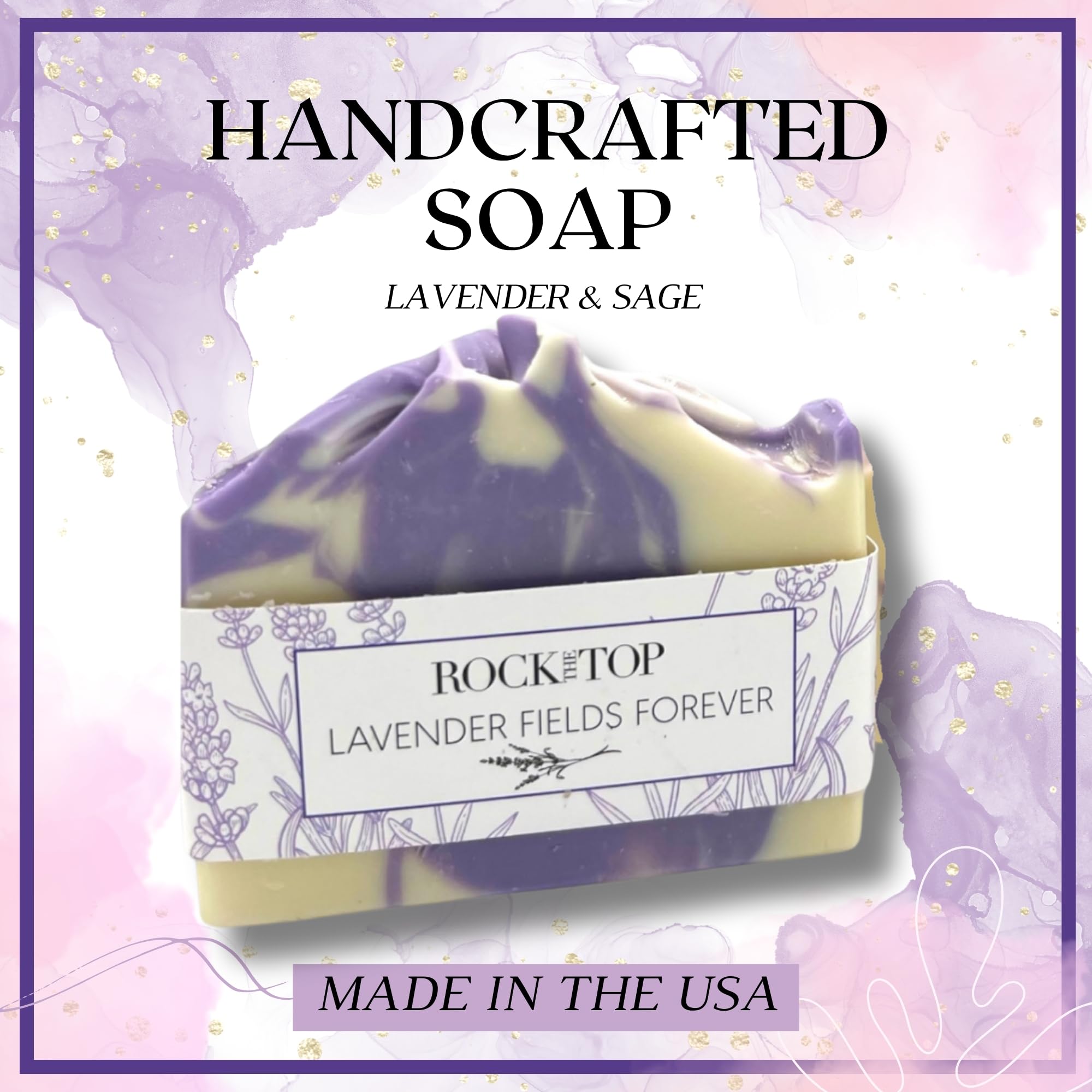 Rock the Top USA Made Lavender Self Care Gift Box | Bath Bombs & More