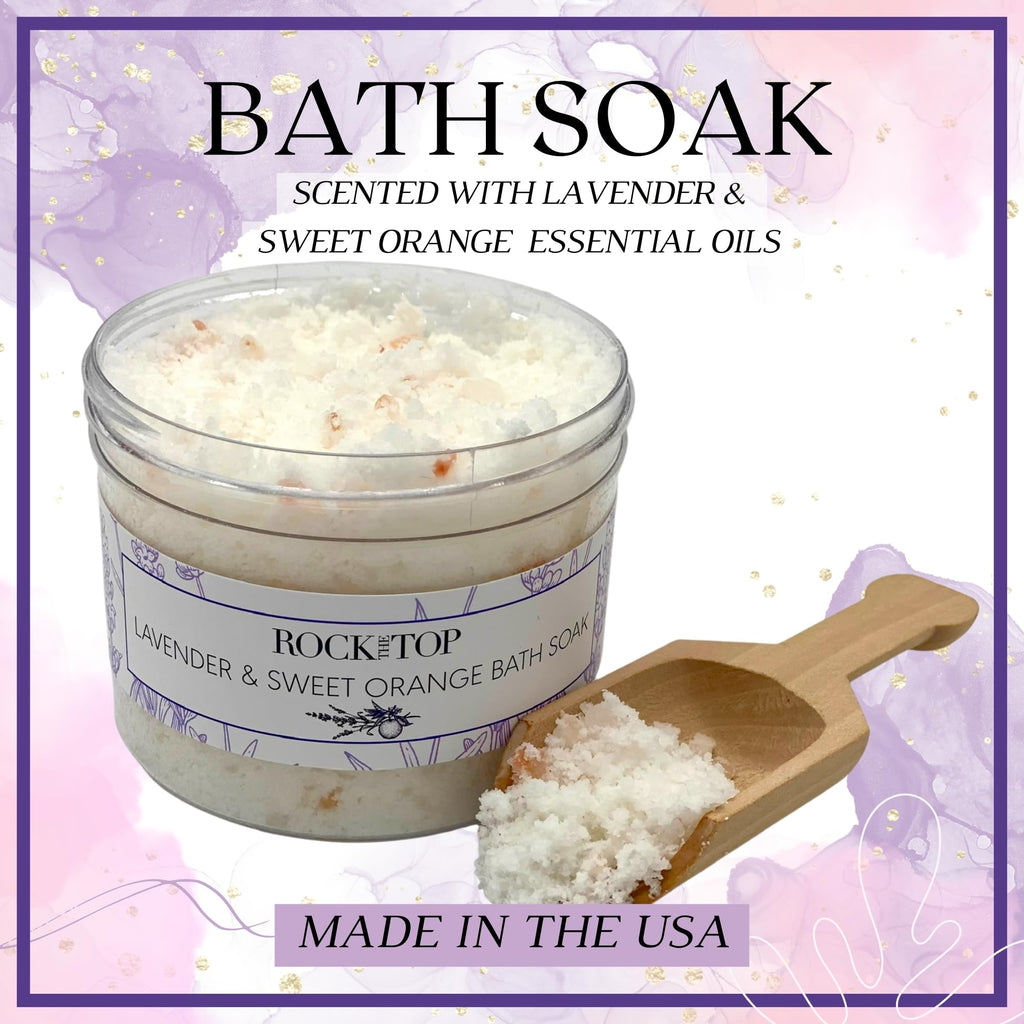 Rock the Top USA Made Lavender Self Care Gift Box | Bath Bombs & More