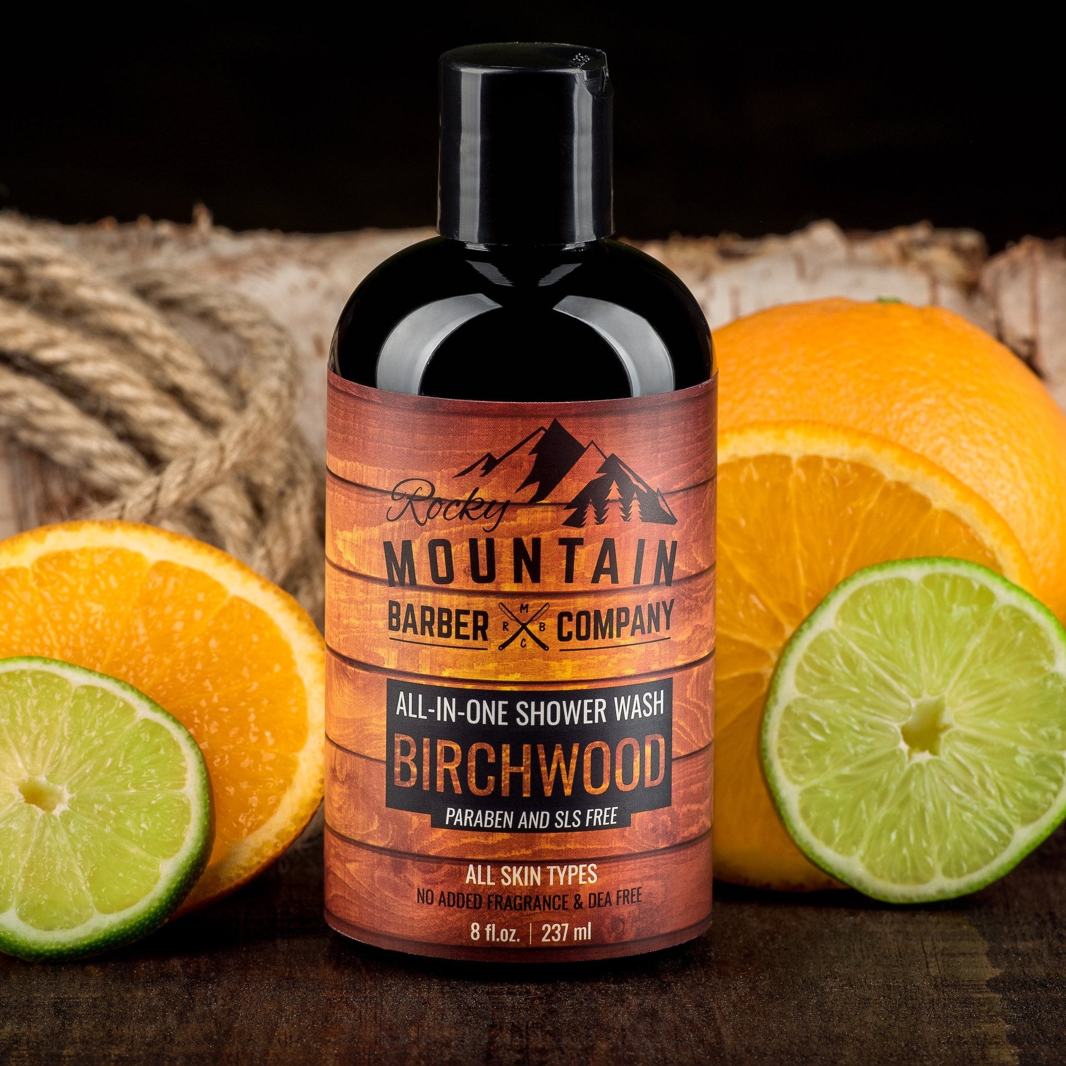 Birchwood All-In-One Body Wash | Shampoo, Body Wash, Conditioner, Face & Beard – Rocky Mountain Barber Co.