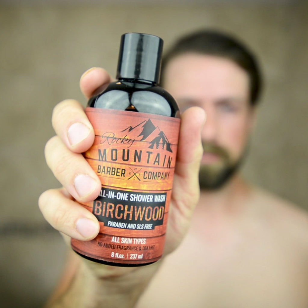 Birchwood All-In-One Body Wash | Shampoo, Body Wash, Conditioner, Face & Beard – Rocky Mountain Barber Co.