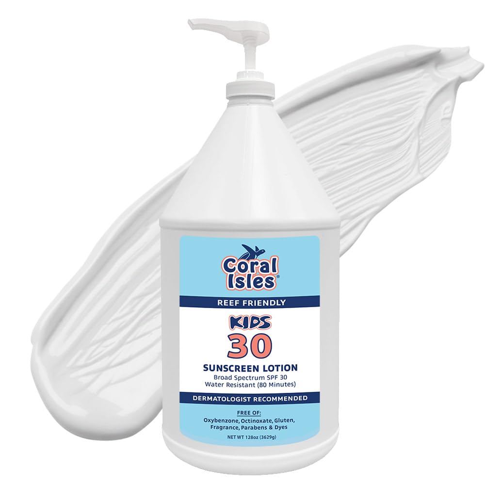 Rocky Mountain Sunscreen Kids SPF 30 Lotion | Reef Safe, Water-Resistant 80 Min, 128 oz Gallon with Pump