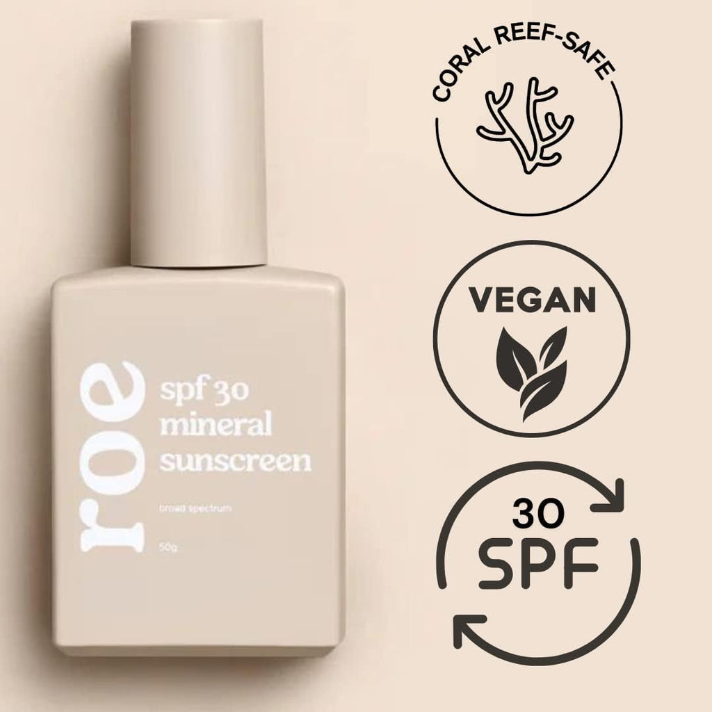 Roe Wellness Baby Mineral Sunscreen SPF 30 | Non-Greasy, Reef Safe, Paraben-Free