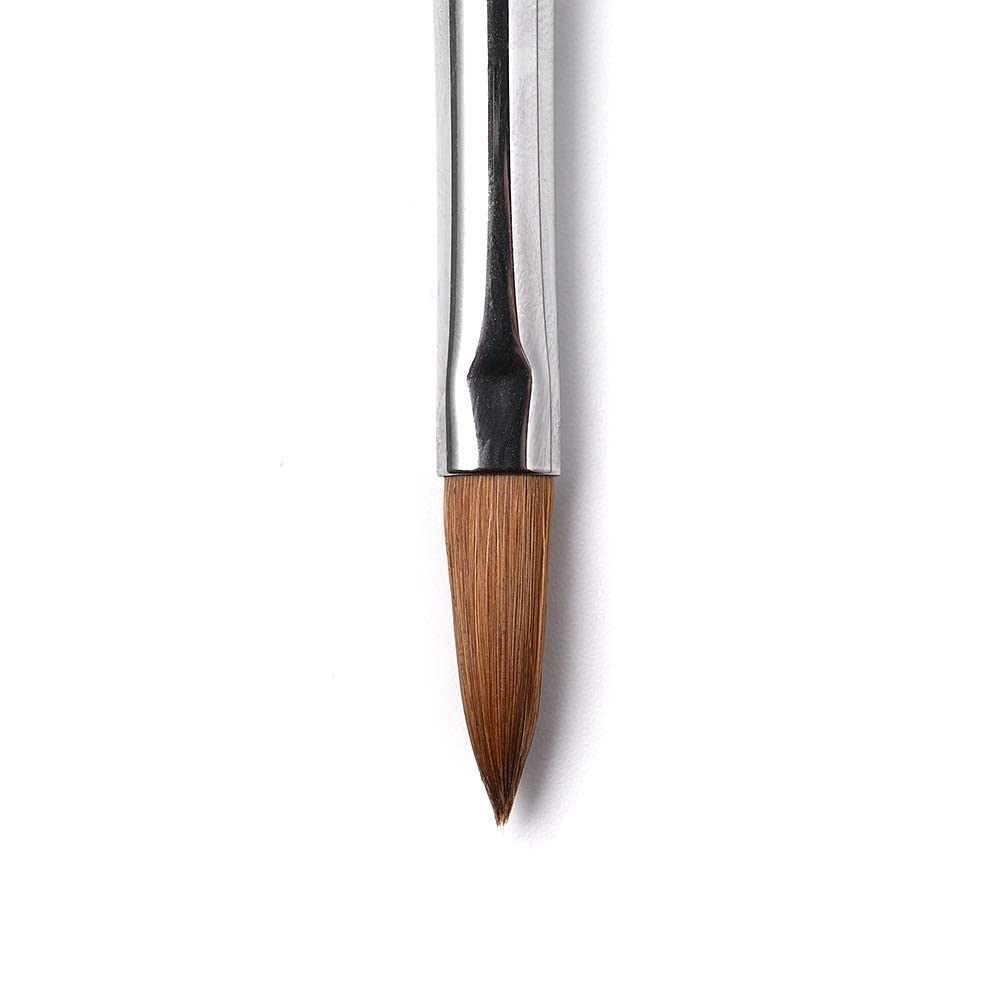 Rolabling Kolinsky Sable Nail Art Brush Set – 5-Piece Acrylic Nail Brushes (Sizes 2/4/6/8/10)