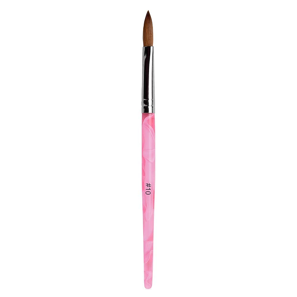 Rolabling Kolinsky Sable Nail Art Brush Set – 5-Piece Acrylic Nail Brushes (Sizes 2/4/6/8/10)