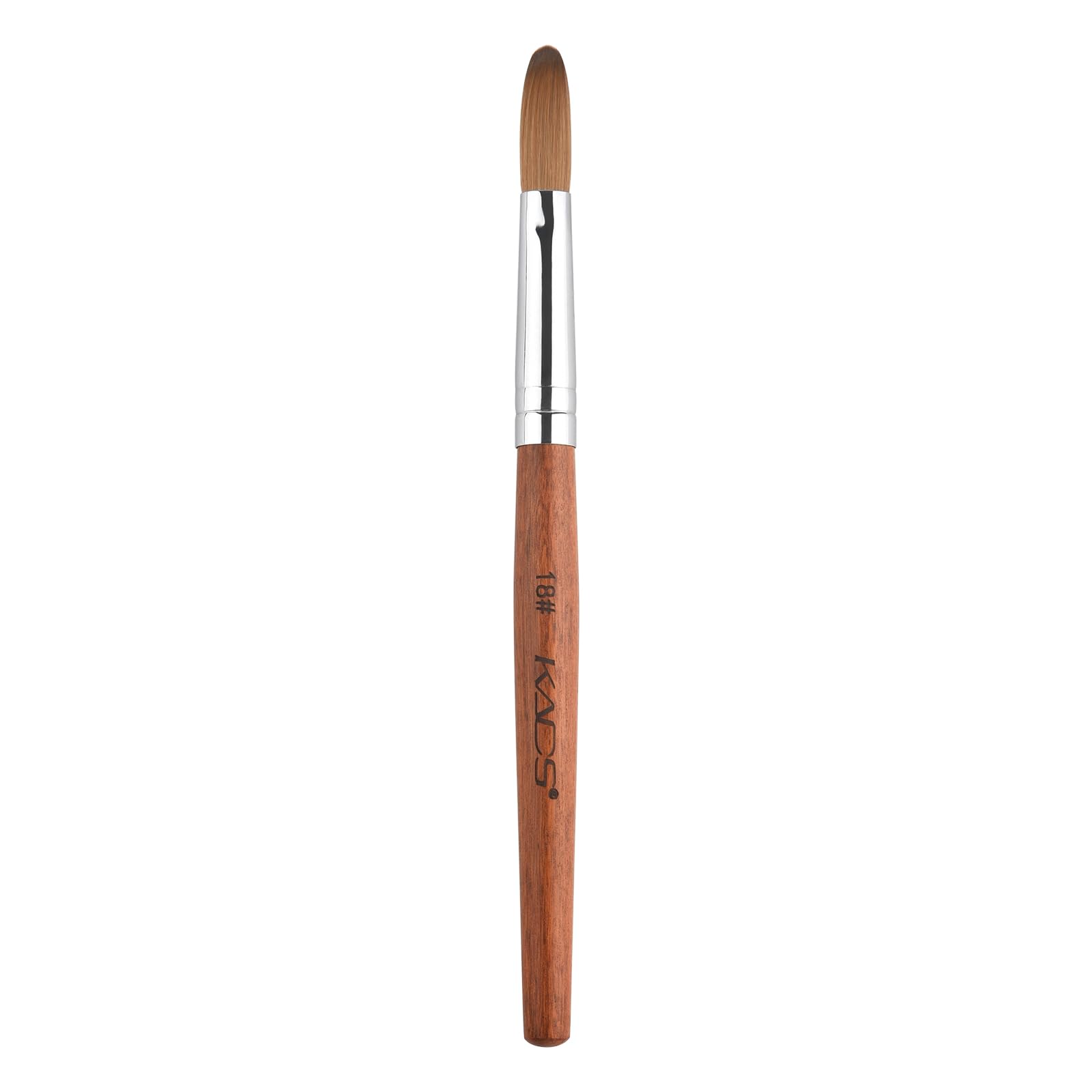 Rolabling Nail Brush Kolinsky Sable – Acrylic Nail Art Brush with Red Wooden Handle (18#)
