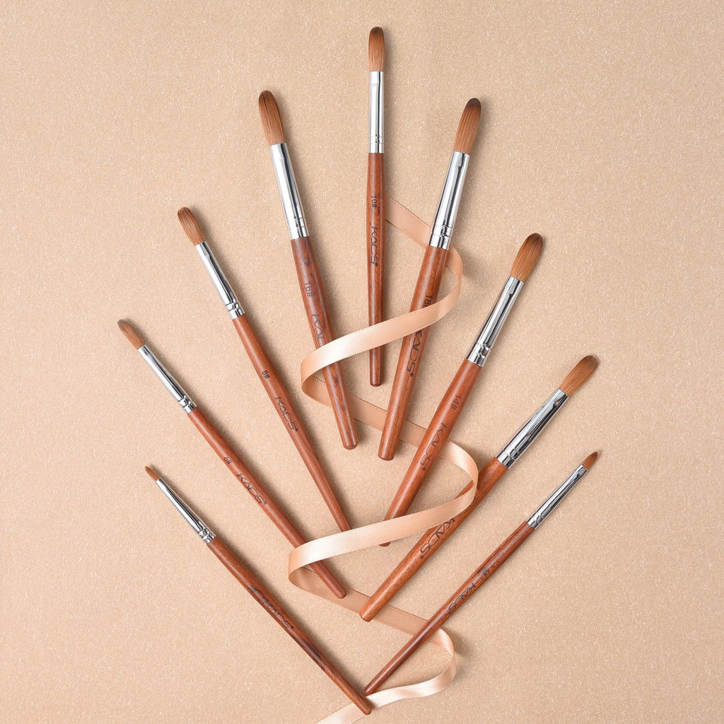 Rolabling Nail Brush Kolinsky Sable – Acrylic Nail Art Brush with Red Wooden Handle (18#)