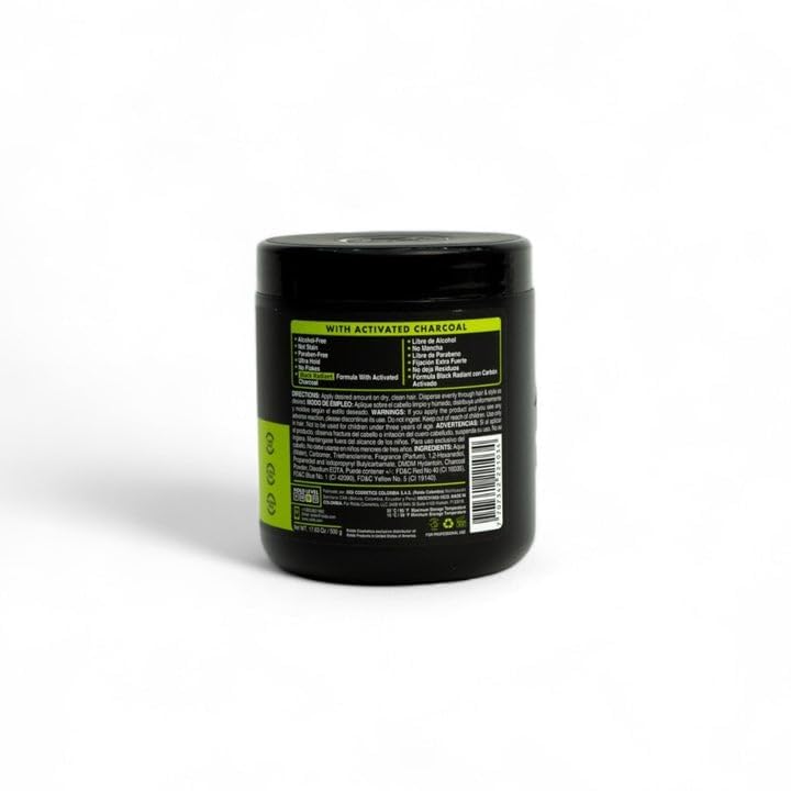 Rolda Black Styling Gel - Medium-Strong Hold, Medium Shine, Activated Charcoal, 2-Pack (17.6oz)