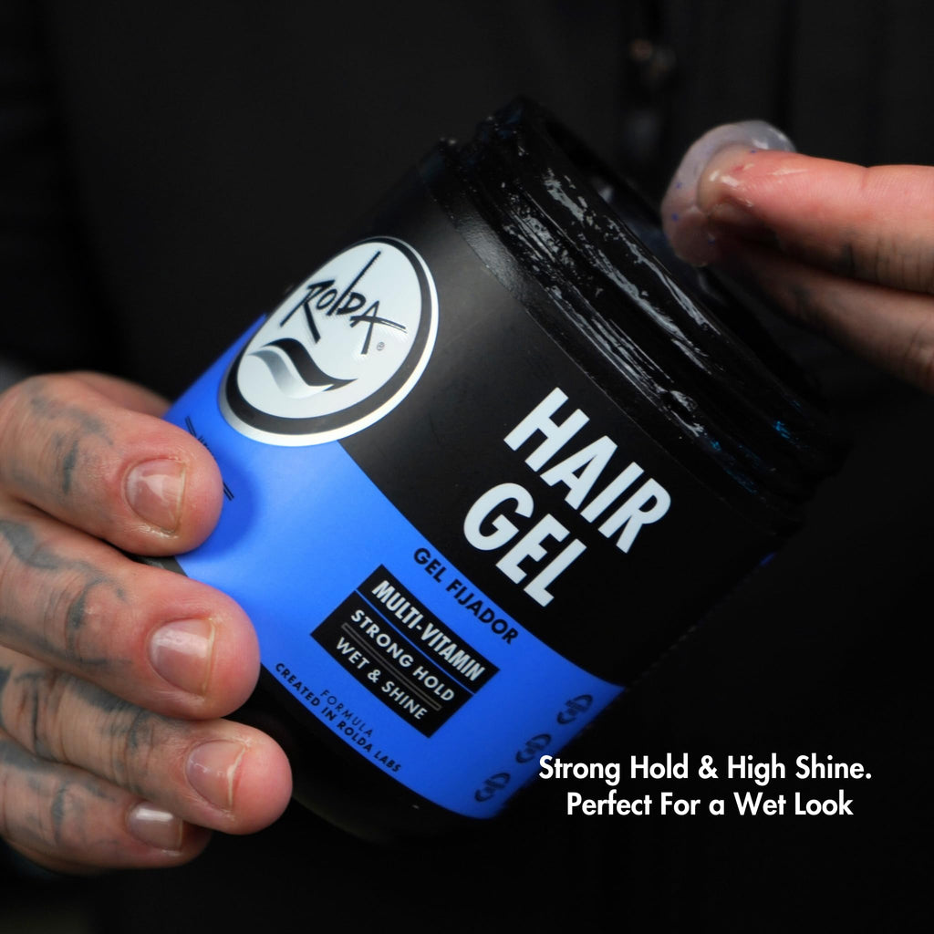 Rolda Classic Styling Gel Power Hold with Aloe Vera – Medium Hold, Wet Look Shine