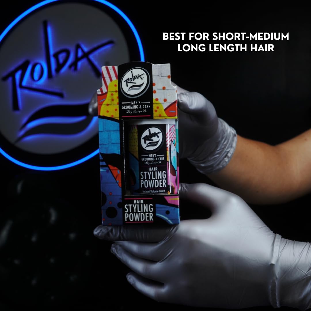 Rolda Hair Texturizing Powder for Men – Instant Volume, Light Hold, Matte Finish (2 Count)