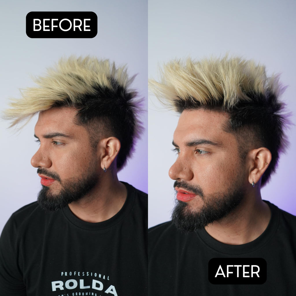 Rolda Midnight Hair Pomade for Men — Water-Based, Medium Hold & Shine