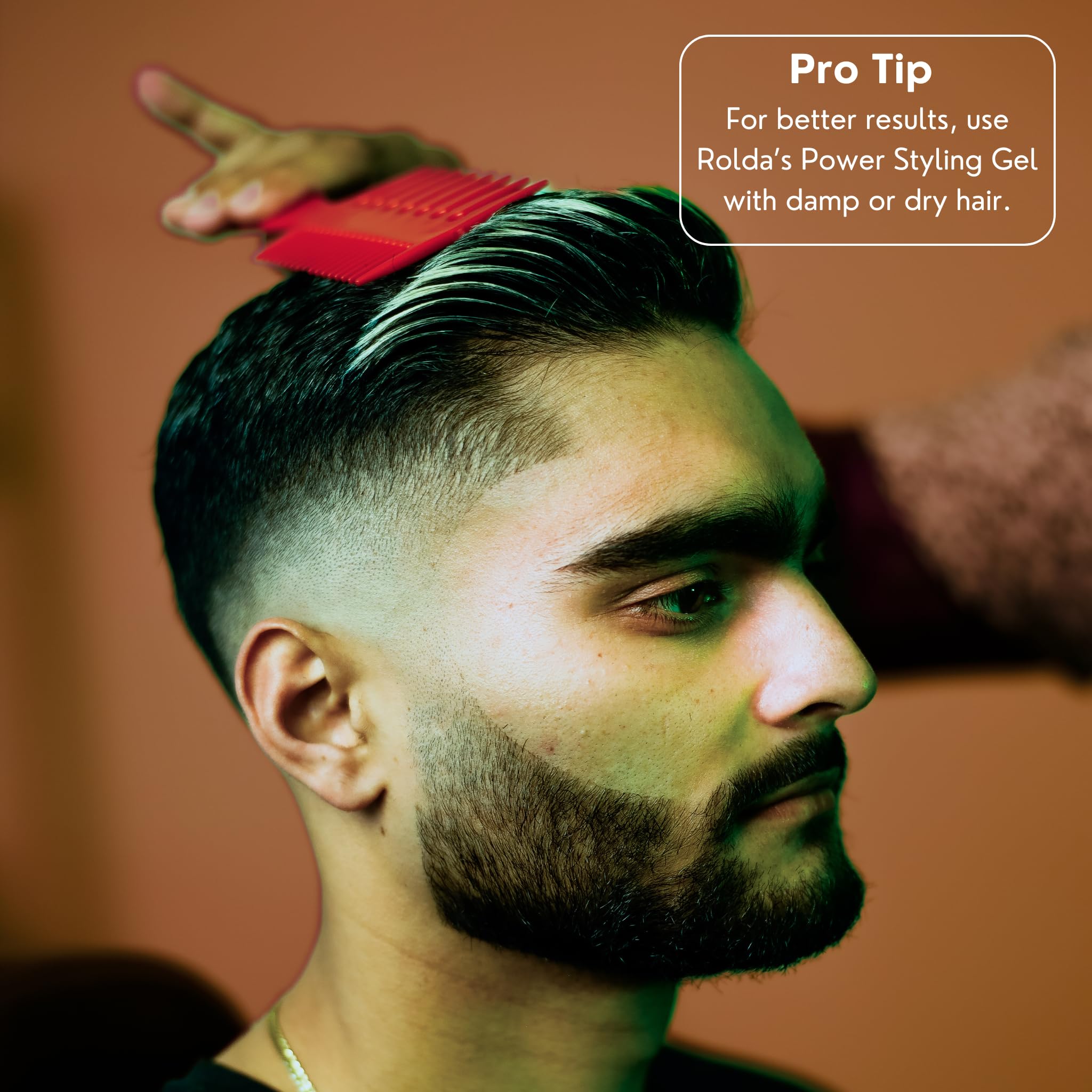Rolda Power Styling Gel Hair Loss Control 17.6oz | Mega Hold & Wet Shine