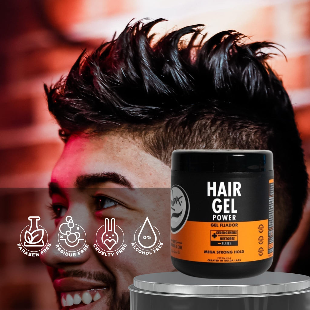 Rolda Power Styling Gel Hair Loss Control 17.6oz | Mega Hold & Wet Shine