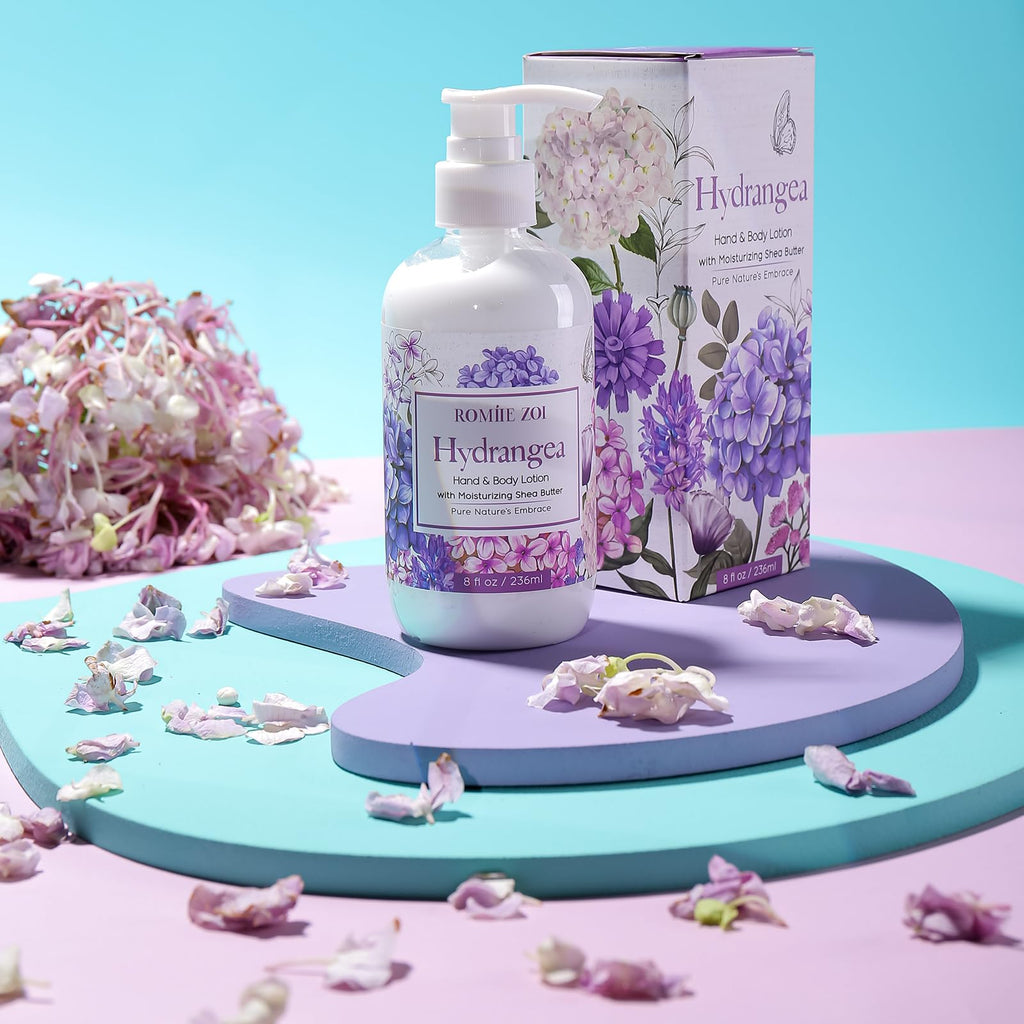 ROMIIE ZOI Hydrangea Daily Hand & Body Lotion with Shea Butter – 236 ml