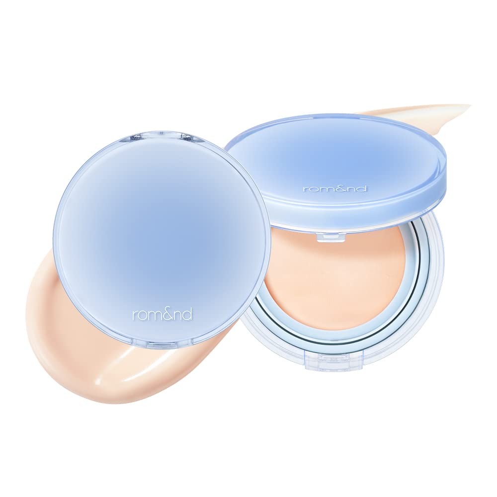 rom&nd Bare Water Cushion 20g – Porcelain 01 (Shade 17) | Instant Hydration, Glow, Vegan