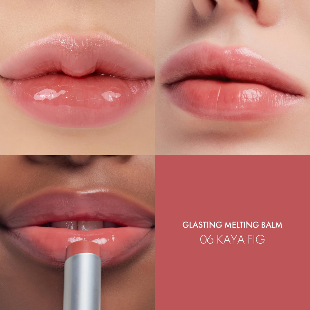 rom&nd Glasting Melting Balm - High Shine, Hydrating Tinted Lip Balm 0.12 oz (#06 Kaya Fig)