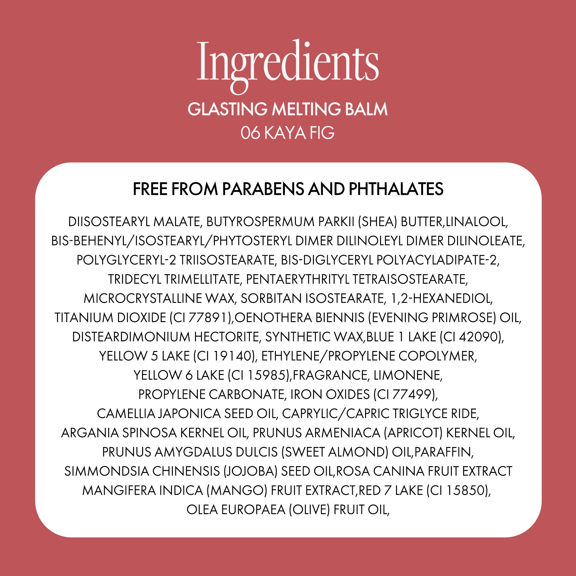 rom&nd Glasting Melting Balm - High Shine, Hydrating Tinted Lip Balm 0.12 oz (#06 Kaya Fig)