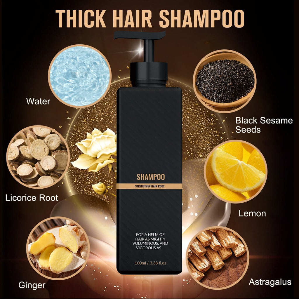 2 Pcs Root Activator Shampoo – Hair Growth Root Activator Shampoo for Anti-Hair Loss | Natural Formula for Men & Women