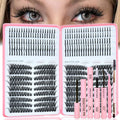 Rootoo Lash Clusters Kit with Spikes – 60D+80D D Curl, Left/Right, 12-22mm