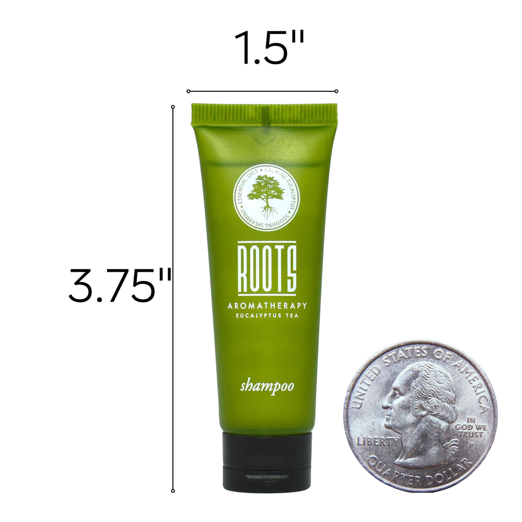 Roots Aromatherapy Travel Size Shampoo & Conditioner Sets – 150 Pcs Bulk Hotel Toiletries for Airbnb Hosts