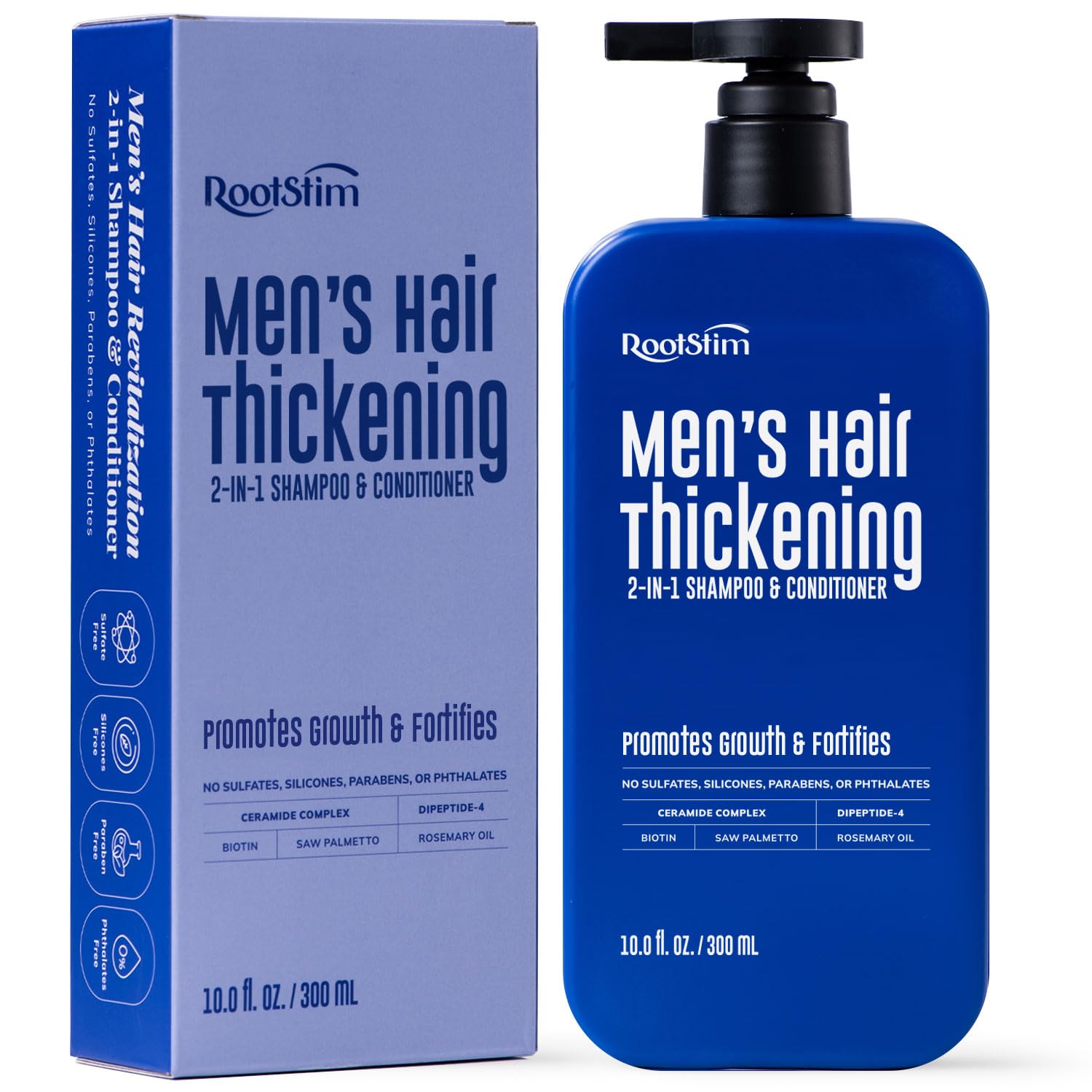RootStim DHT Blocking Shampoo for Men – Hair Growth & Thickening (10 fl oz)