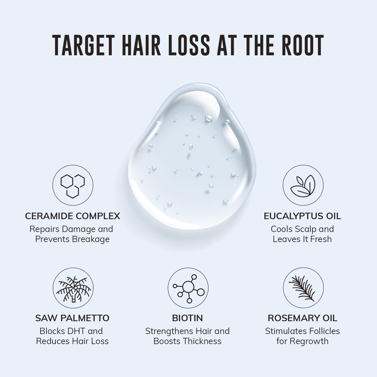 RootStim DHT Blocking Shampoo for Men – Hair Growth & Thickening (10 fl oz)