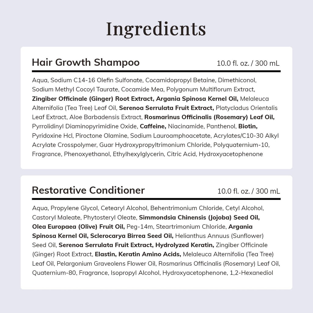 RootStim Hair Growth Shampoo & Conditioner Set – Rosemary & Biotin for Thicker-Looking Hair (Sulfate-Free)