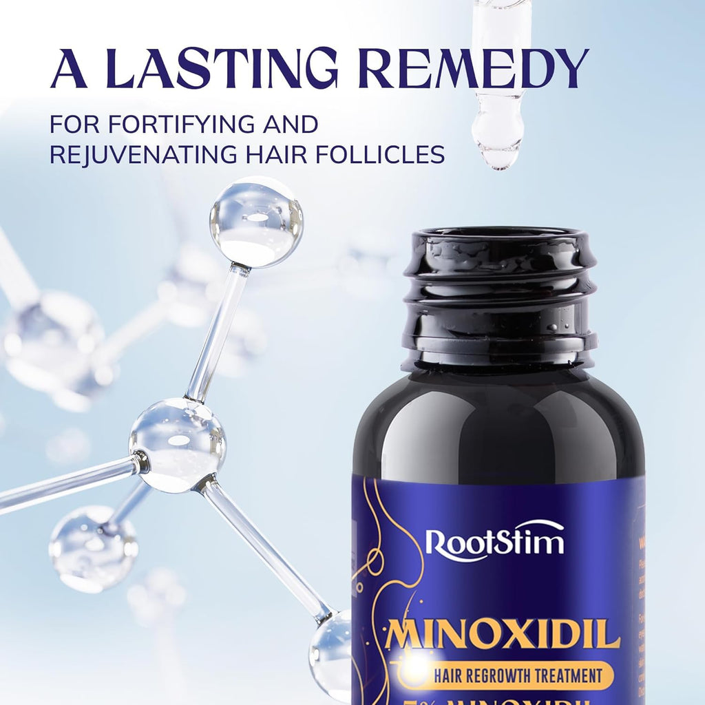 RootStim 5% Minoxidil Hair Growth Kit – Extra Strength Serum with Rosemary, 60ml