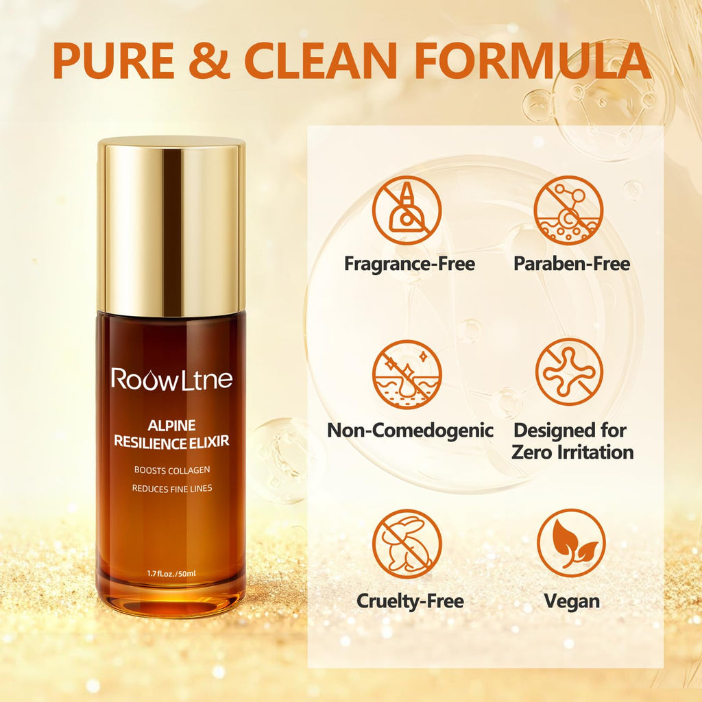RoowLtne Retinol Serum for Face & Neck – Anti-Aging with Collagen & Hydration