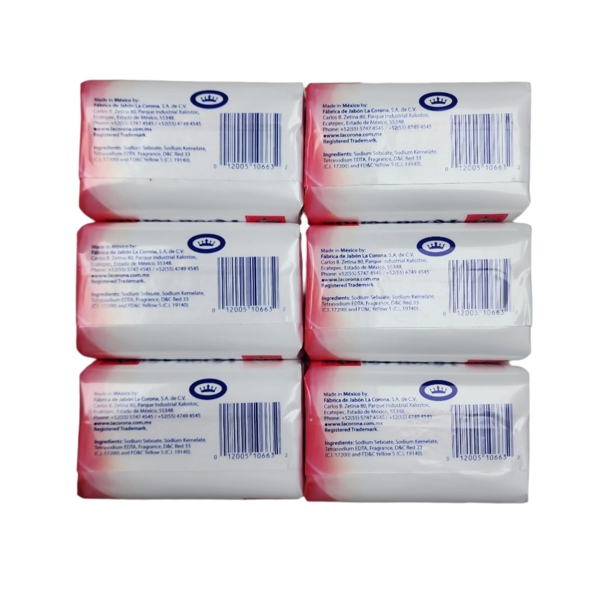 Rosa Venus Pink Bar Soap 5.3 oz – Pack of 6 | Skin Cleanser
