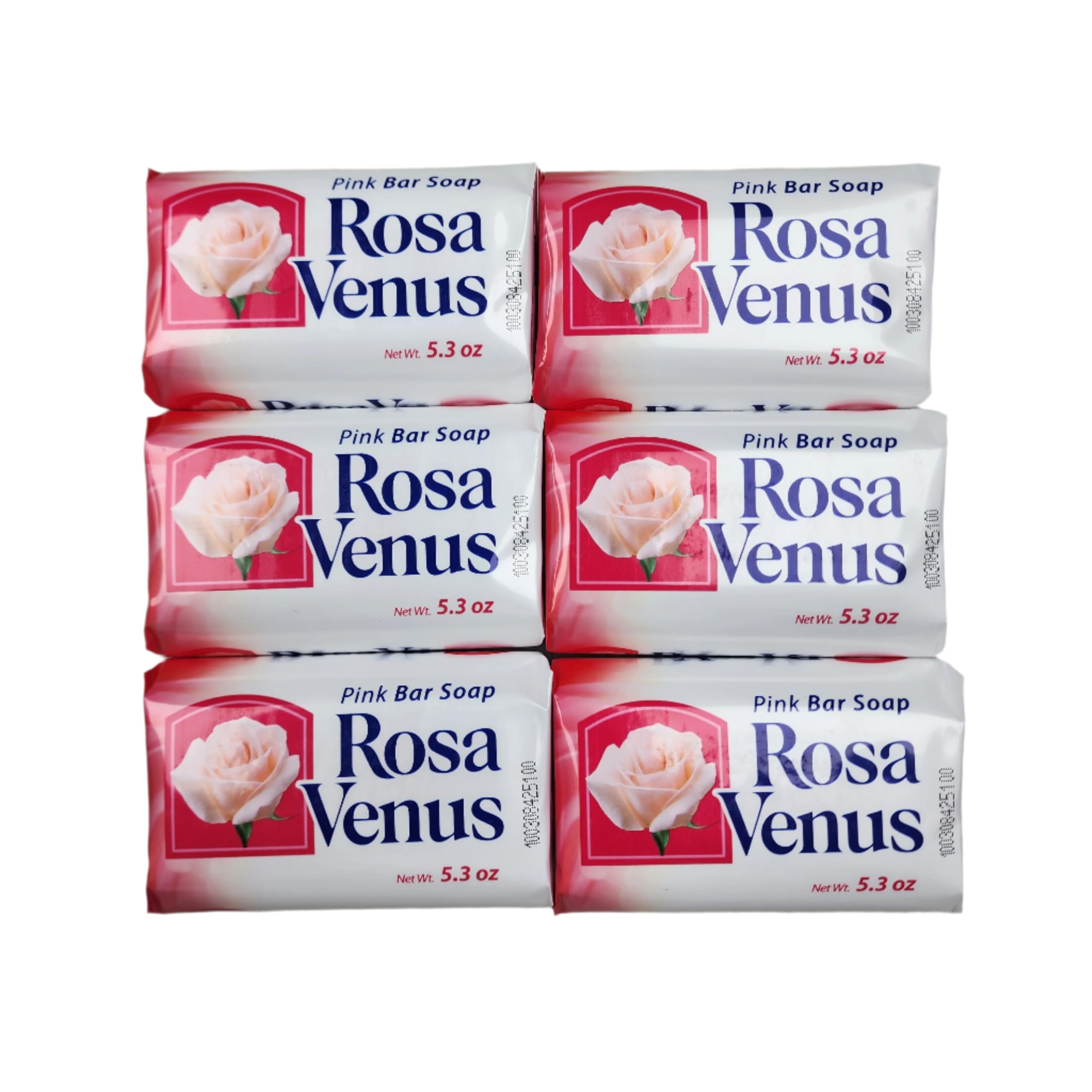 Rosa Venus Pink Bar Soap 5.3 oz – Pack of 6 | Skin Cleanser