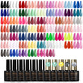 ROSALIND 65PCS Gel Nail Polish Set — 60 Glitter Colors with Base & Top Coats