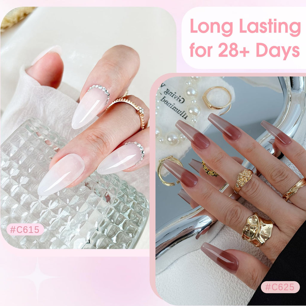 ROSALIND 30pcs Jelly Cat Eye Pearl Gel Polish Set – 26 Colors + Magnet