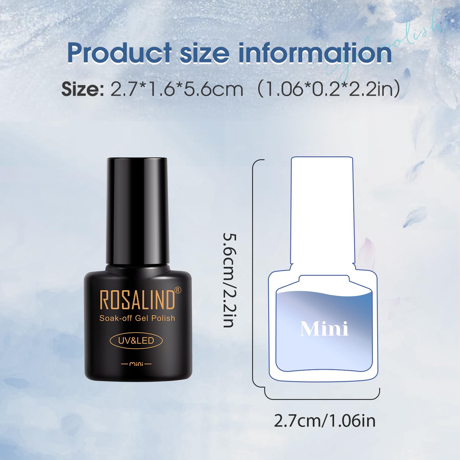 ROSALIND Cat Eye Gel Nail Polish Set – 26 Colors + Base Coat, Matte/Glossy Top Coats, Magnet, Nail Primer